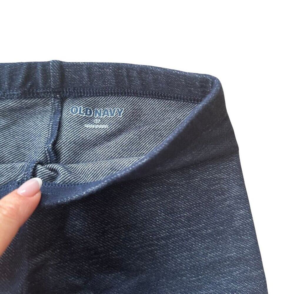 Old Navy Short Biker Short Blue Denim 5T - Picture 3 of 6